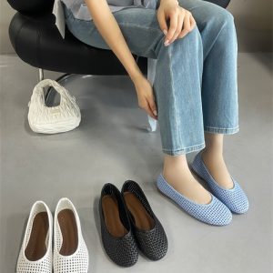 2025 New Cutout Shallow Mouth Women's Flat Shoes