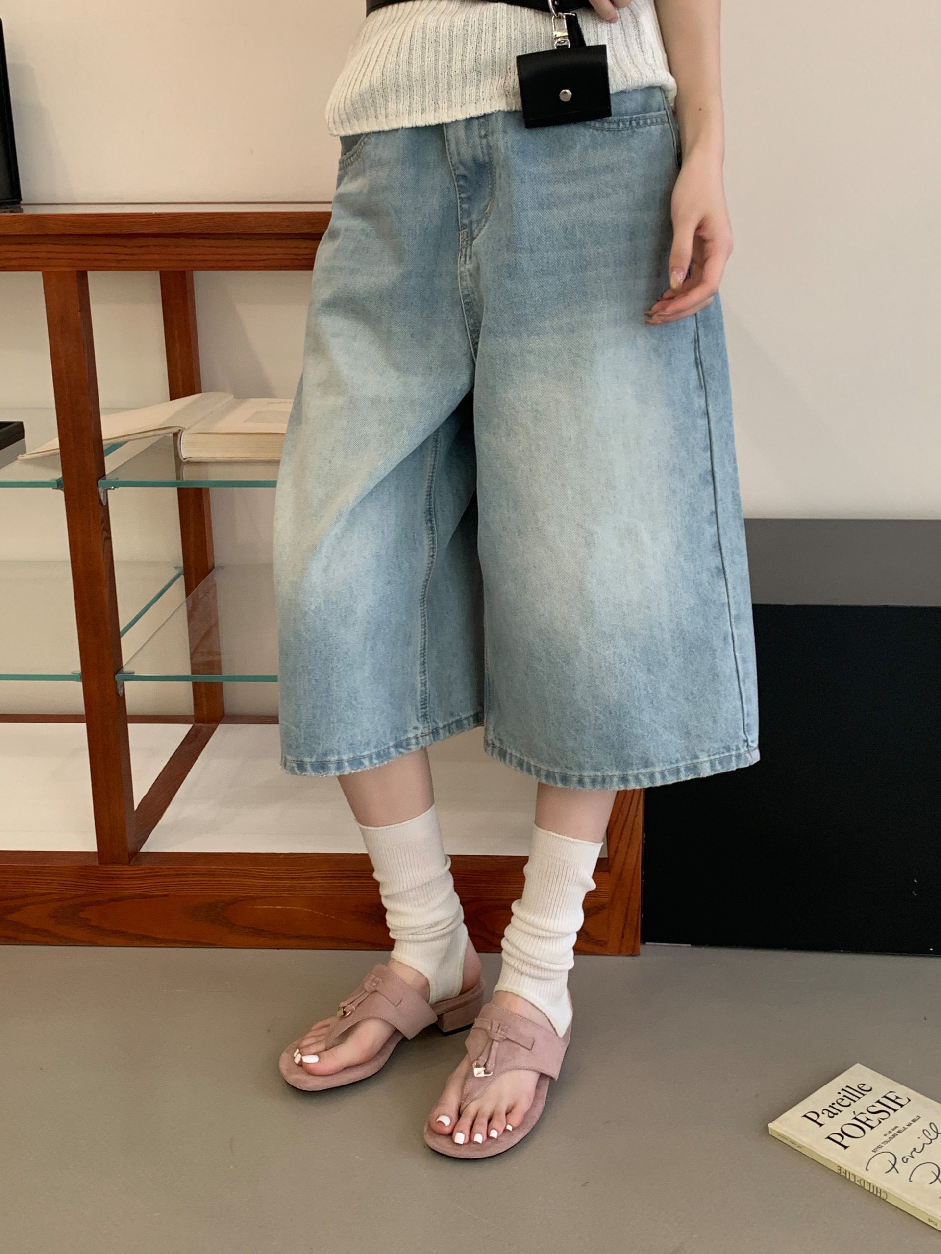 2026 New Summer Thick Heel One-Strap Korean Style Outdoor Slippers Sandals for Women - Image 3