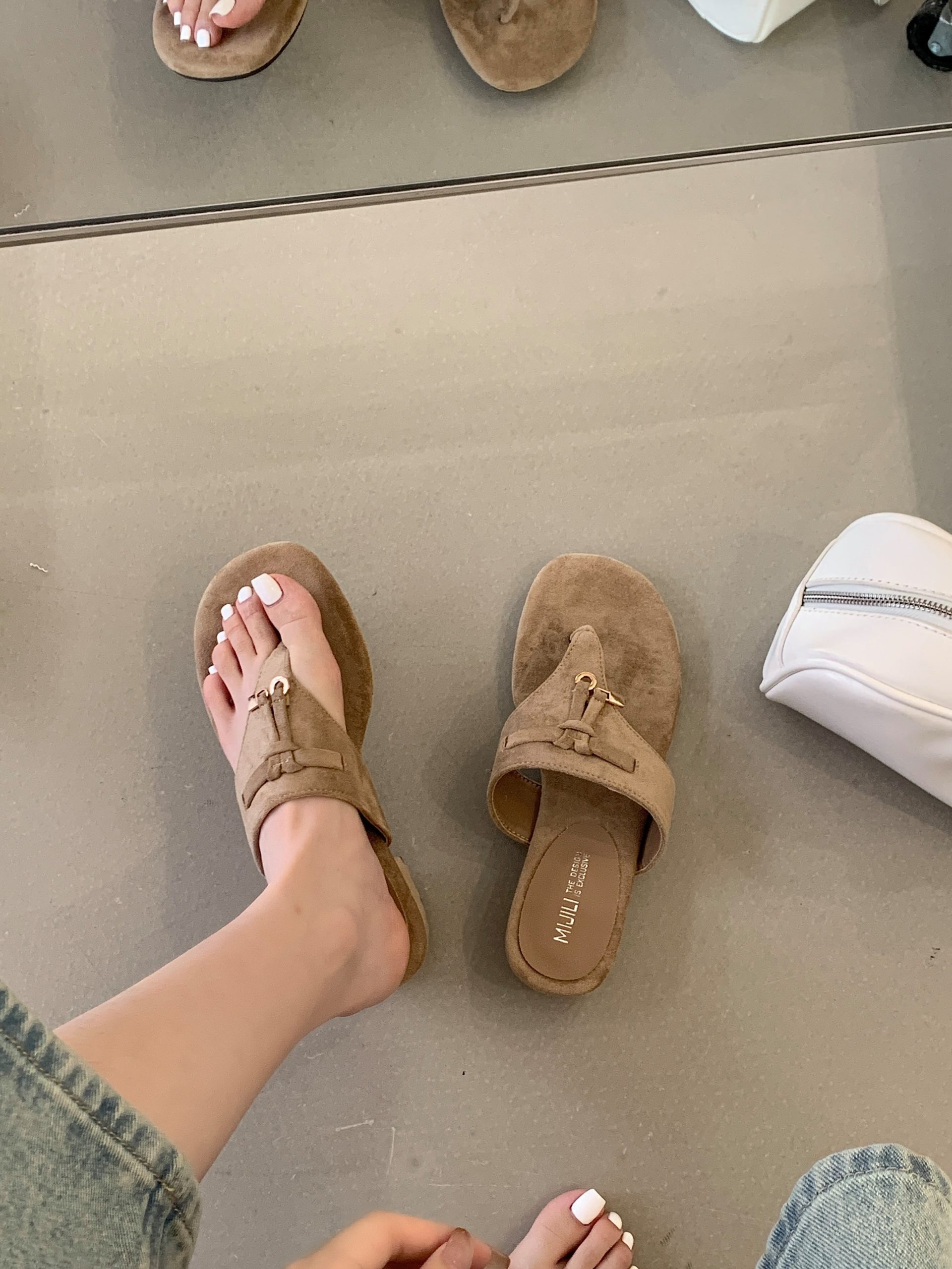 2026 New Summer Thick Heel One-Strap Korean Style Outdoor Slippers Sandals for Women - Image 4